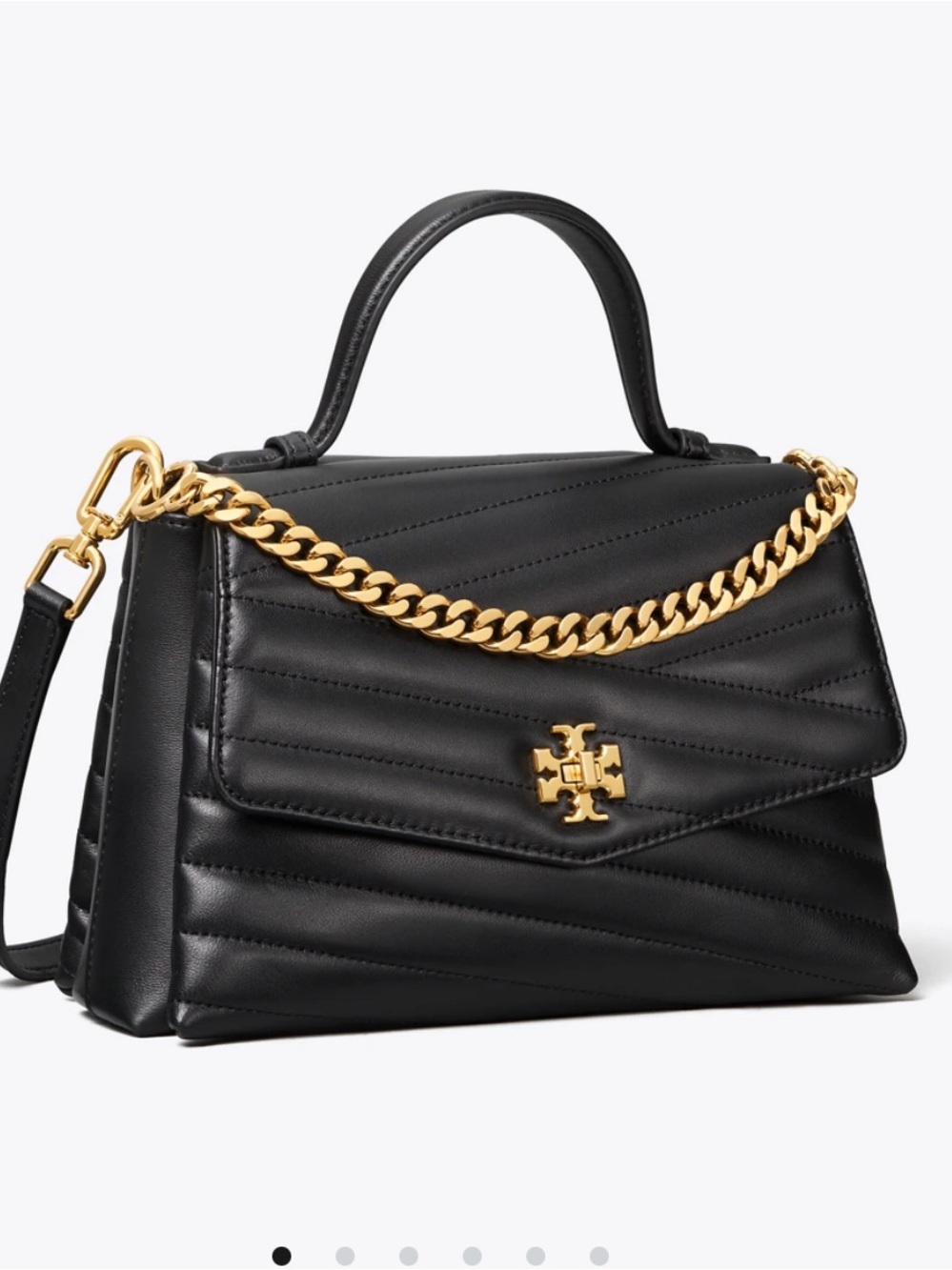 Tory Burch KIRA CHEVRON TOP-HANDLE SATCHEL Bag